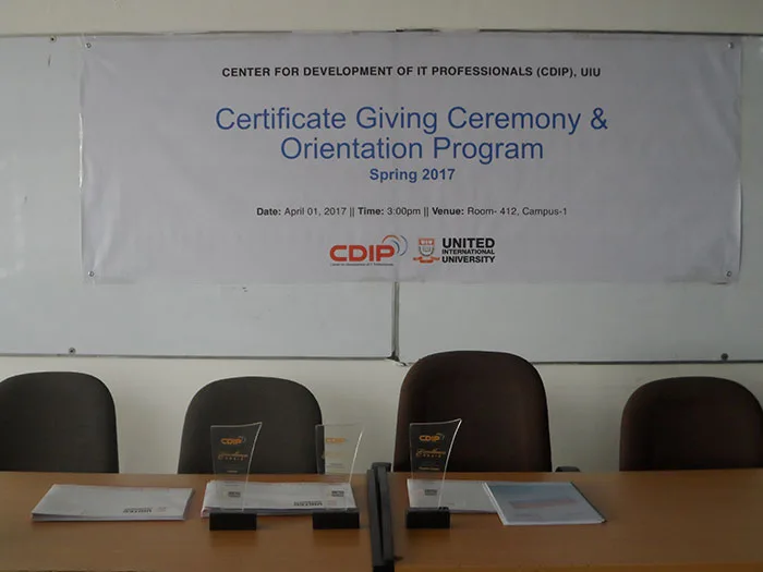 Photo 2 of Orientation & Certificate Awarding Spring 2017
