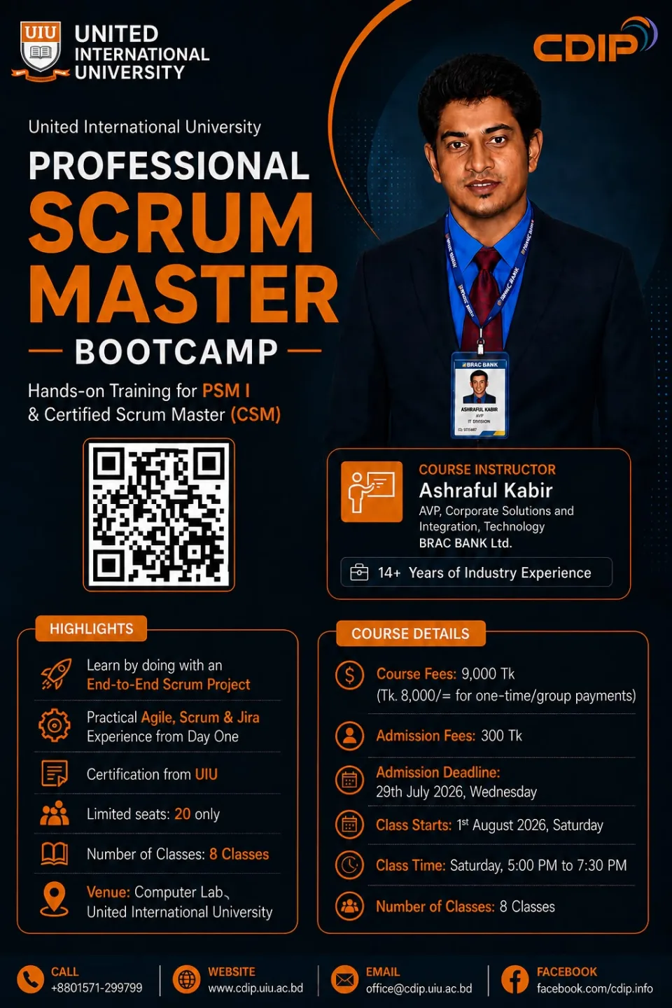 Professional Scrum Master Bootcamp course banner
